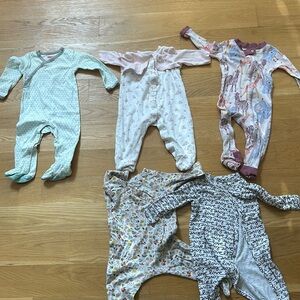 Set of 5 Pajama Girl Lot 9 months